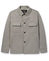 Loro Piana - Cotton And Linen-blend Twill Shirt Jacket - Lyst