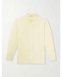 Saman Amel - Grandad-Collar Silk Shirt - Lyst