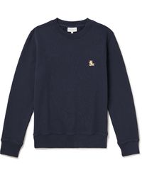 Maison Kitsuné - Chillax Fox Logo-appliquéd Cotton-jersey Sweatshirt - Lyst