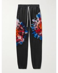 Amiri - Tapered Tie-Dyed Cotton-Jersey Sweatpants - Lyst