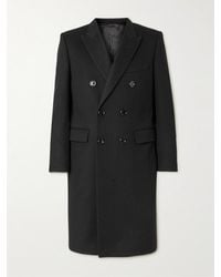 Celine - Slim-Fit Double-Breasted Wool Coat - Lyst