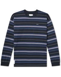 WTAPS - 07 Logo-embroidered Striped Cotton-jersey T-shirt - Lyst