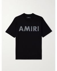 Amiri - Stencil Logo-Print Cotton-Jersey T-Shirt - Lyst