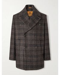 Barena - Double-Breasted Prince Of Wales Wool-Blend Blouson Jacket - Lyst