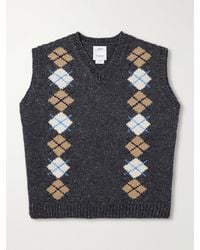 Visvim - Diamante Wool And Cashmere-Blend Vest - Lyst