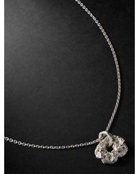 Elhanati - Rock Medium White Gold Pendant Necklace - Lyst