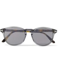 Tom Ford - Lewis Round-frame Tortoiseshell Acetate Sunglasses - Lyst
