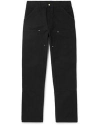 Carhartt - Double Knee Straight-Leg Cotton-Canvas Carpenter Trousers - Lyst