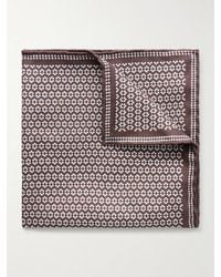 Brunello Cucinelli - Printed Silk Pocket Square - Lyst
