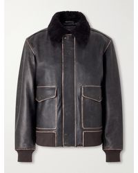 Rag & Bone - Manston Leather Bomber Jacket - Lyst