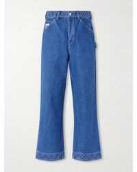 Bode - Knolly Brook Straight-leg Embroidered Jeans - Lyst
