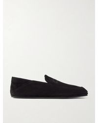 John Lobb - Kingston Ii Collapsible-Heel Suede Loafers - Lyst