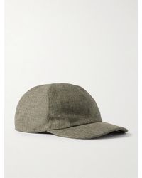 Loro Piana - Logo-Embroidered Linen Baseball Cap - Lyst