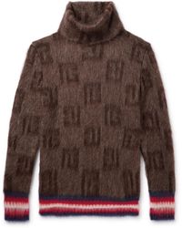 Balmain - Monogram Rollneck Sweater - Lyst