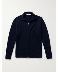 Inis Meáin - Wool And Linen-blend Zip-up Cardigan - Lyst