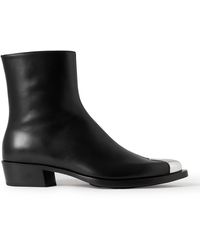 Alexander McQueen - Punk Embellished Leather Chelsea Boots - Lyst