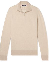 Loro Piana - Slim-fit Cashmere Half-zip Sweater - Lyst