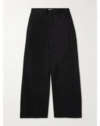 Kapital - Pantaloni chino a gamba larga in twill di cotone con pinces Nime - Lyst