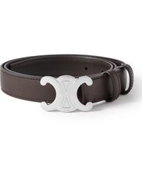 Celine - 2.5Cm Triomphe Leather Belt - Lyst