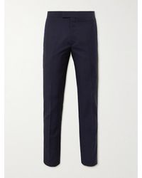 Paul Smith - Slim-fit Satin-trimmed Pleated Wool And Mohair-blend Tuxedo Trousers - Lyst