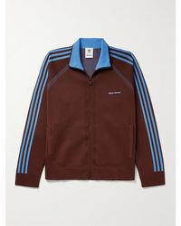 adidas Originals - Wales Bonner Logo-embroidered Striped Recycled Knitted Track Jacket - Lyst