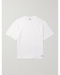 Saint Laurent - Logo-Appliquéd Cotton And Modal-Blend Jersey T-Shirt - Lyst