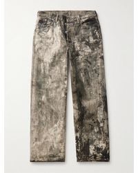 Acne Studios - 1981 gerade geschnittene Jeans mit Print - Lyst
