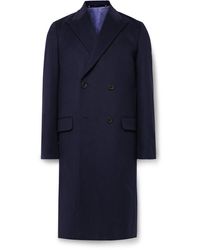 Paul Smith - Double-breasted Wool And Cashmere-blend Coat - Lyst