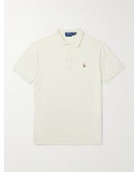 Polo Ralph Lauren - Logo-Embroidered Cotton-Jersey Polo Shirt - Lyst