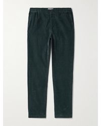 MR P. - Straight-leg Garment-dyed Stretch Organic Cotton-needlecord Trousers - Lyst