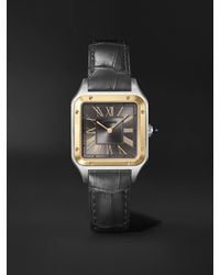 Cartier - Santos-Dumont Large 18-Karat And Stainless Steel Watch, Ref. W2Sa0036 - Lyst