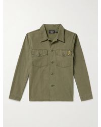 RRL - Regiment Hemdjacke aus Baumwolle mit Brosche - Lyst