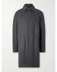 A.P.C. - Auster Brushed Wool-Blend Coat - Lyst