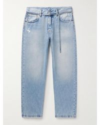 Acne Studios - 1991 Wide-leg Belted Organic Jeans - Lyst