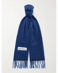 Acne Studios - Vally Fringed Knitted Scarf - Lyst