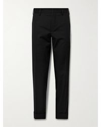 Dries Van Noten - Philip Slim-fit Cropped Cotton And Wool-blend Gabardine Trousers - Lyst