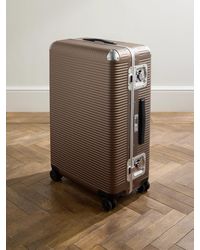 Fpm Milano - Bank Light 76cm Leather-trimmed Makrolon® Polycarbonate Spinner Suitcase - Lyst