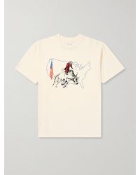 One Of These Days - Bullrider Usa Printed Cotton-jersey T-shirt - Lyst