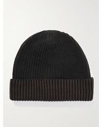 ZEGNA - Beanie aus "Oasi"-Kaschmir in Rippstrick - Lyst
