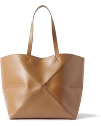 Loewe - Puzzle Fold Extra-large Panelled Leather Tote Bag - Lyst
