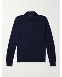 Saman Amel - Elo Slim-Fit Cashmere And Silk-Blend Polo Shirt - Lyst