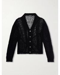 Our Legacy - Academy Open-Knit Linen-Blend Cardigan - Lyst