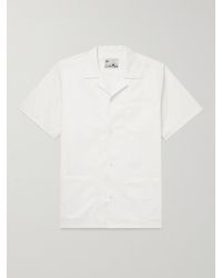 Bather - Traveler Camp-collar Cotton-poplin Shirt - Lyst