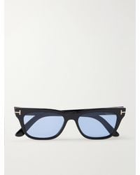 Tom Ford - Penn-02 Rectangle-Frame Acetate Sunglasses - Lyst