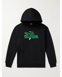 Dime - Encino Logo-appliquéd Embroidered Cotton-jersey Hoodie - Lyst