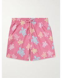Vilebrequin - Moorea Straight-Leg Mid-Length Printed Econyl Swim Shorts - Lyst
