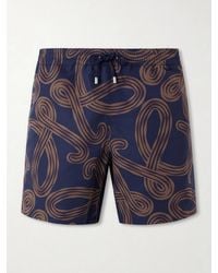 Loewe - Paula's Ibiza Straight-Leg Mid-Length Printed Swim Shorts - Lyst