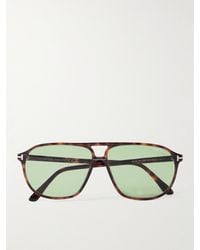 Tom Ford - Aviator-style Tortoiseshell Acetate Sunglasses - Lyst