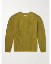 Bode - Merton Cotton And Wool-Blend Sweater - Lyst