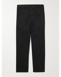 Ami Paris - Straight-Leg Cotton Chinos - Lyst